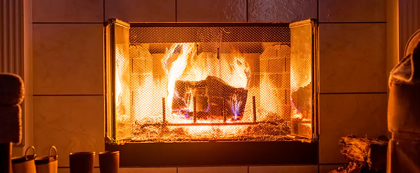 Mendota Hearth Landscape Fireplace Installation in Morristown, Tennessee
